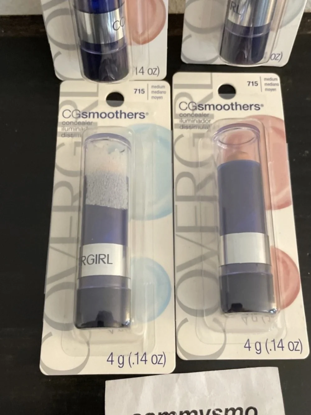 CoverGirl CG Smoothers Concealer, 715 Medium 0.14 oz x4 discontinued